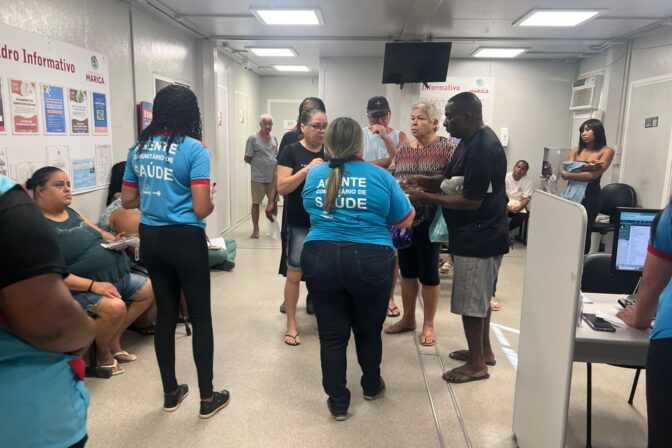 A equipe da USF Santa Paula promoveu mais uma ação de acolhimento e orientação na sala de espera, nesta quarta-feira (18/06)🩺✨