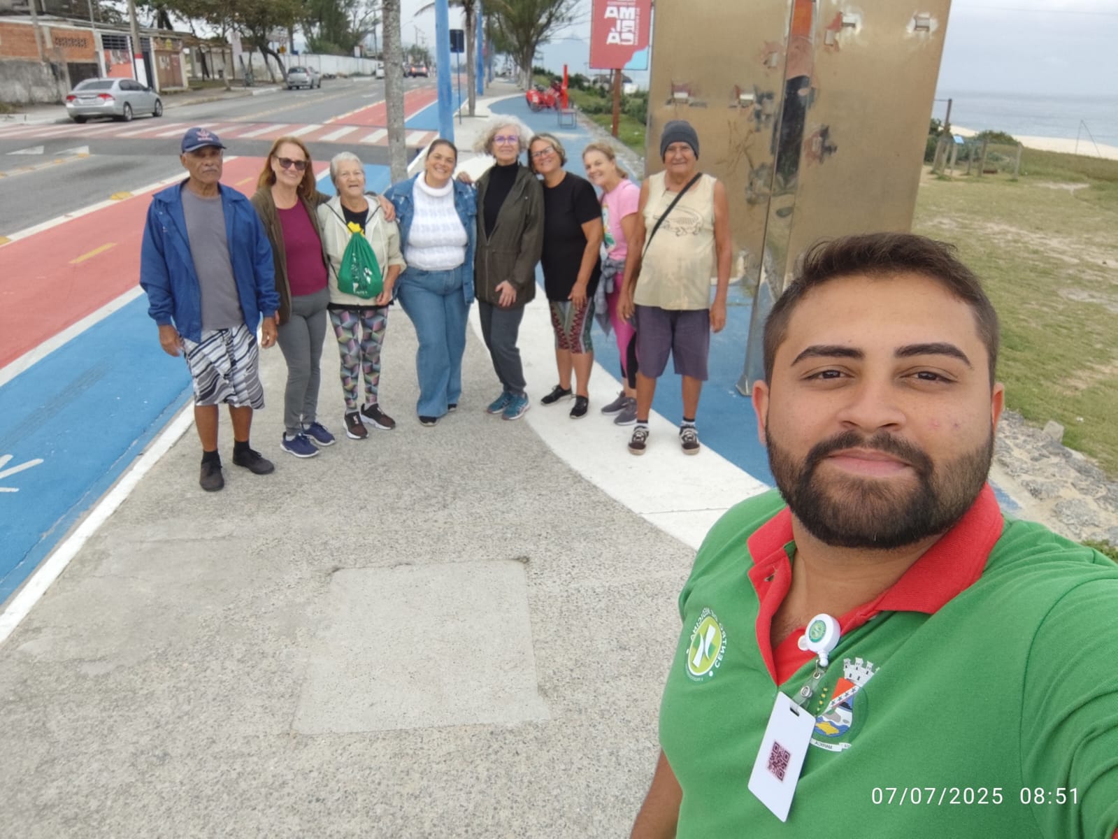 Ação “Xô Sedentarismo” incentiva cuidados com a saúde na orla de Itaipuaçu