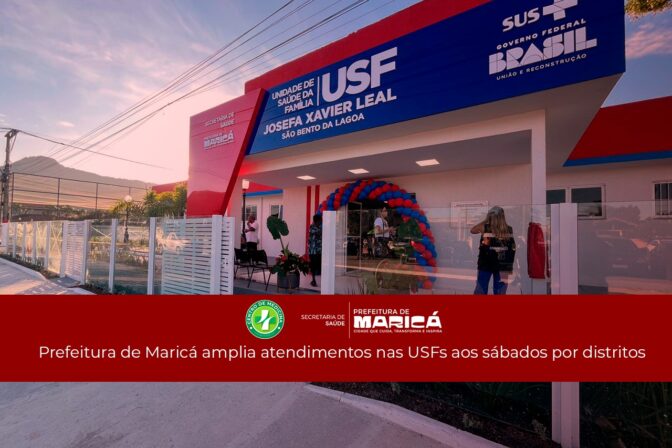 Prefeitura de Maricá amplia atendimentos nas USFs aos sábados por distritos
